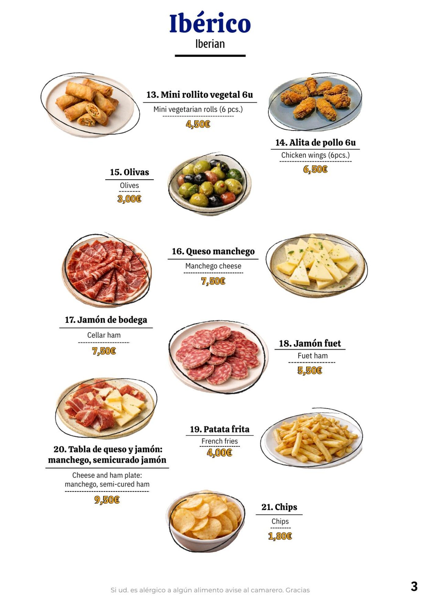 Iberico Thai menu — page 5