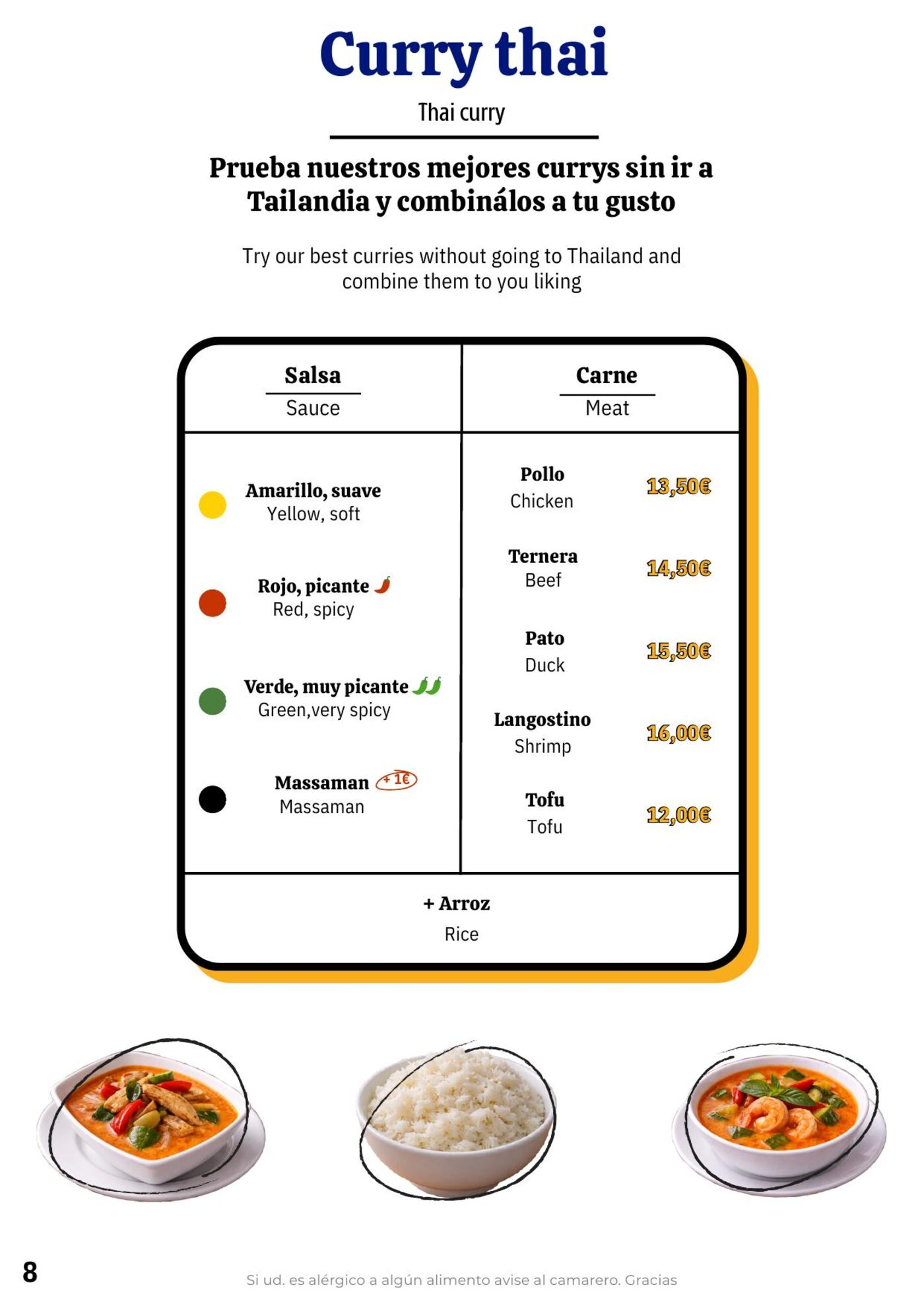 Iberico Thai menu — page 10