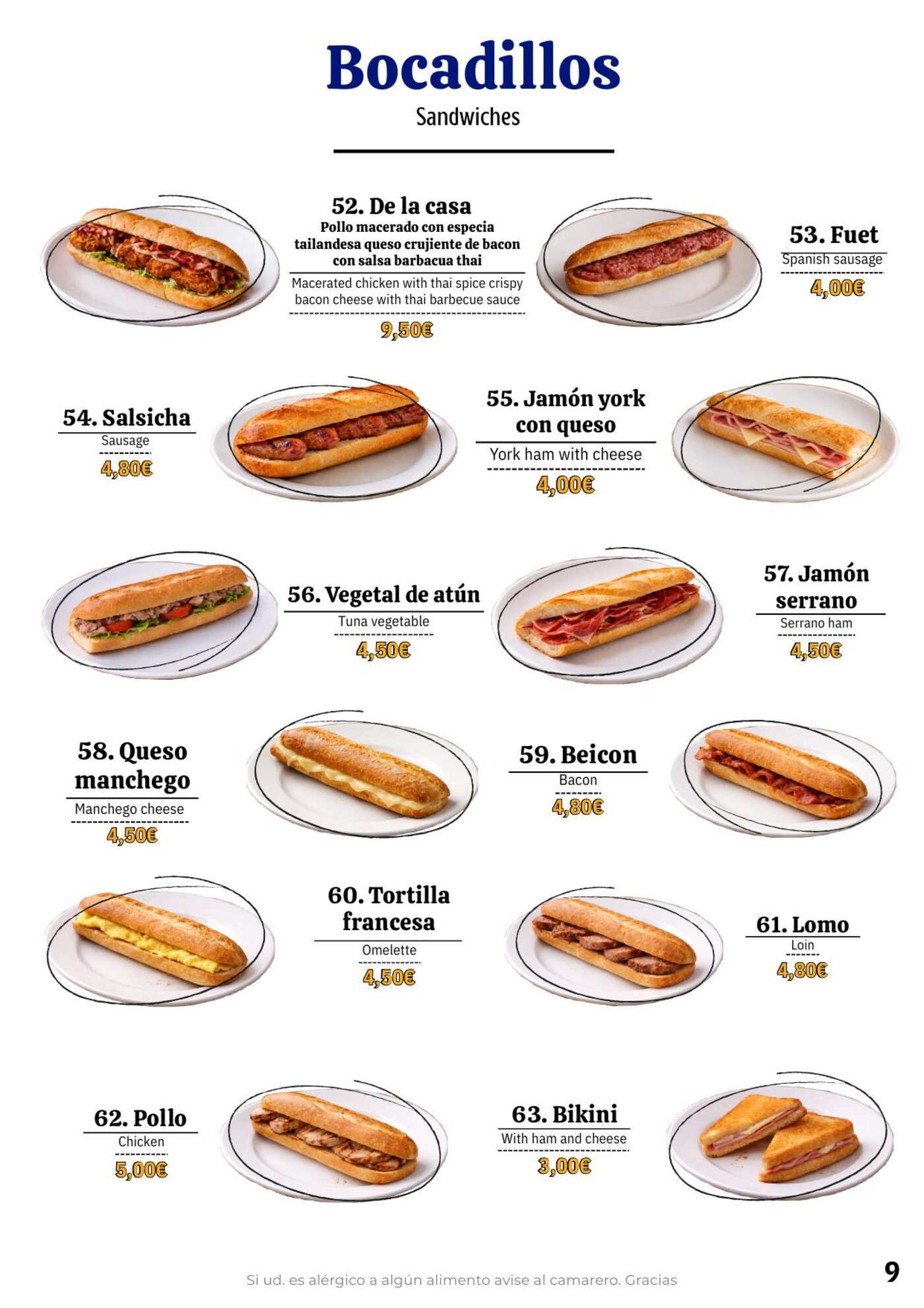 Iberico Thai menu — page 11
