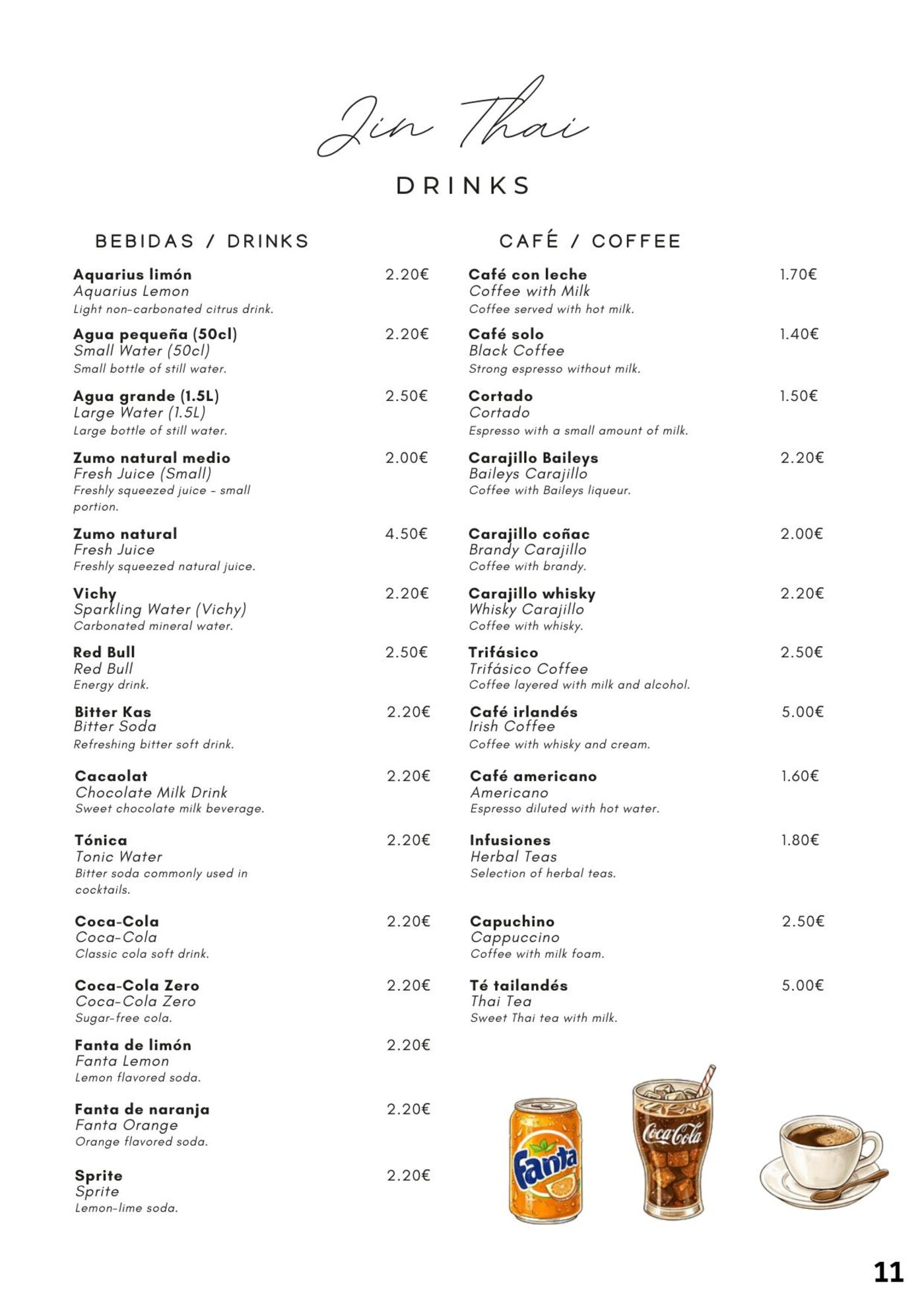 Iberico Thai menu — page 13